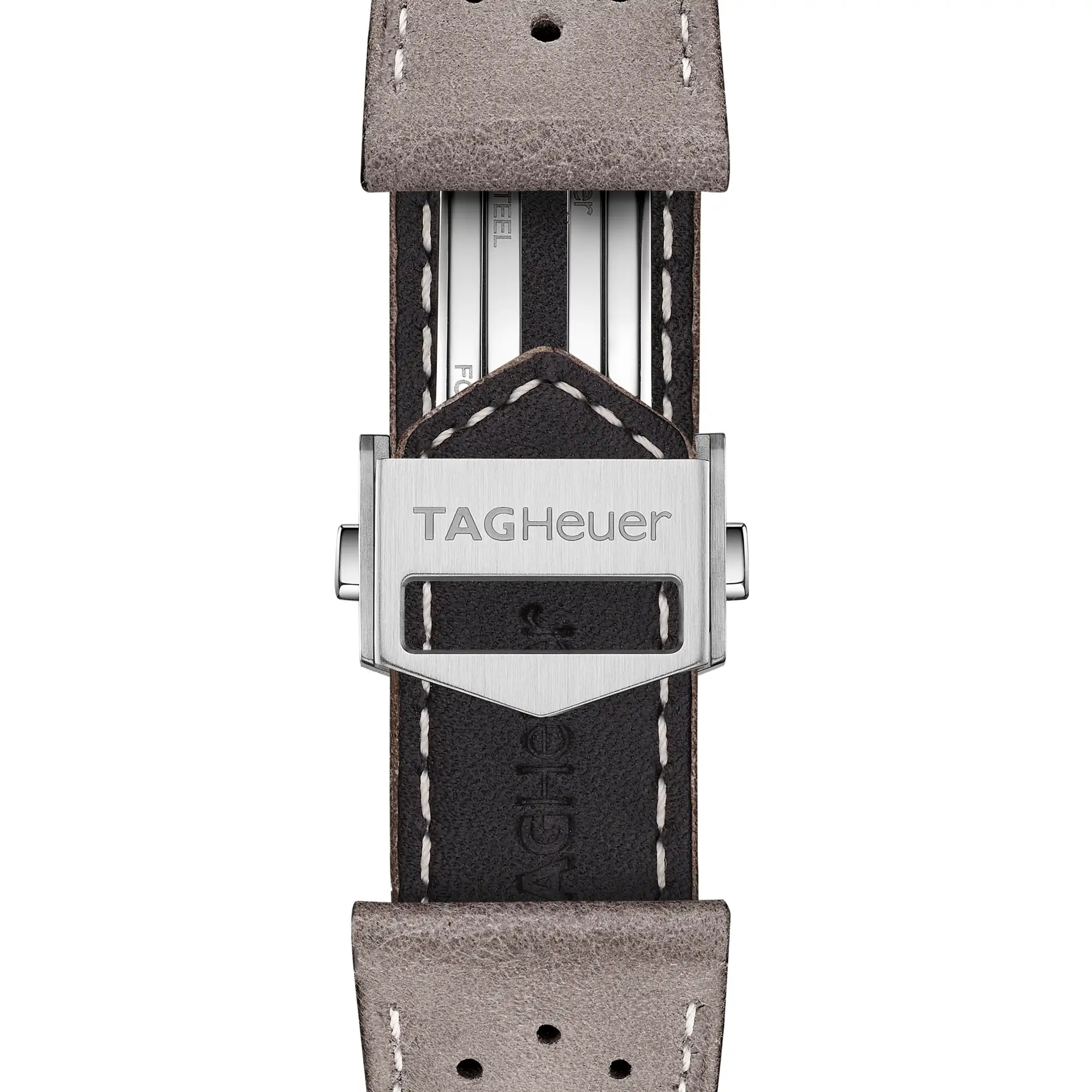 TAG Heuer Carrera 39mm Grey Perforated Leather Strap - - | TAG Heuer US 3 TAG Heuer Carrera 39mm Grey Perforated Leather Strap - - | TAG Heuer US
