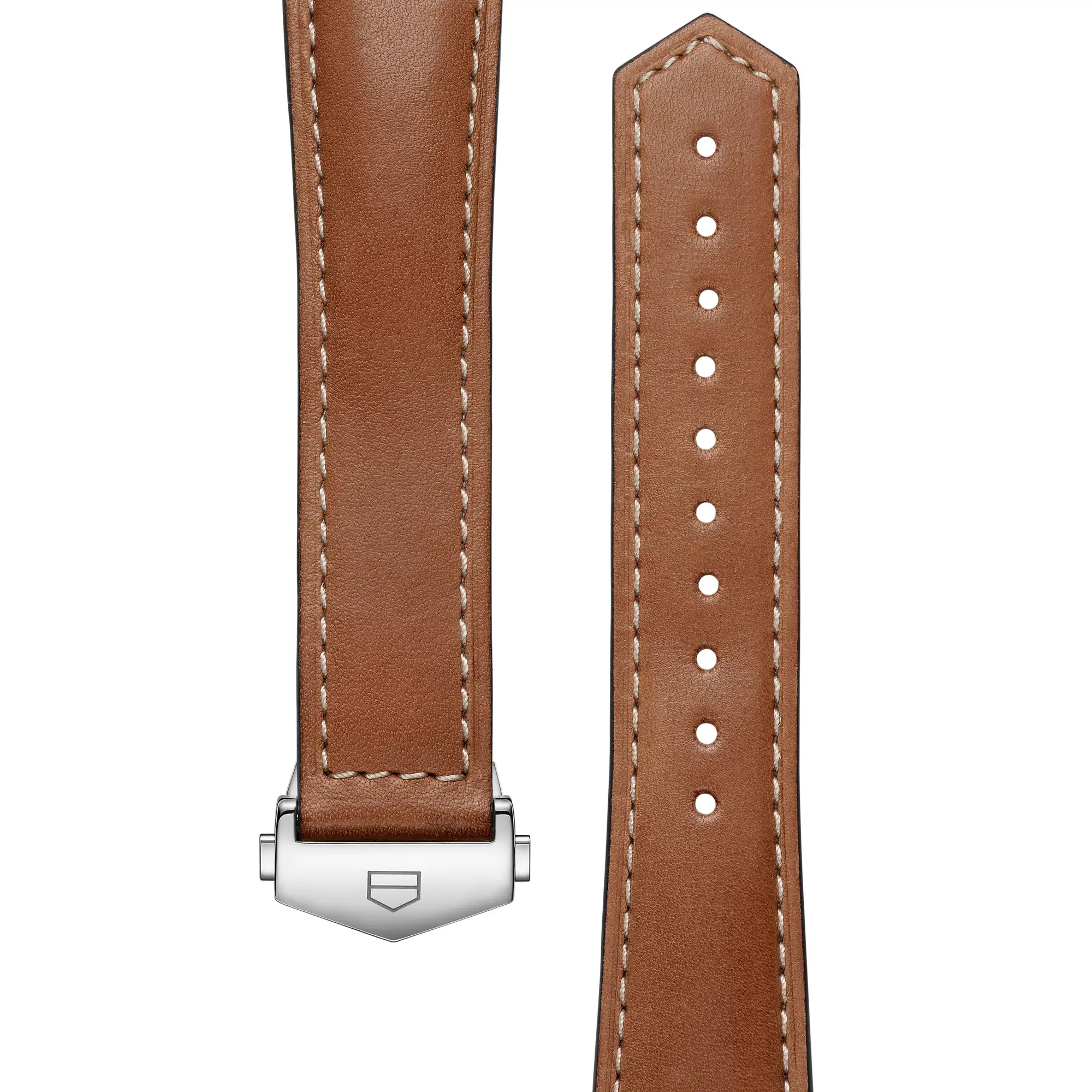 TAG HEUER CARRERA 36 MM REHAUSSÉE D'UN BRACELET EN CUIR MARRON Accessoire - BC0008