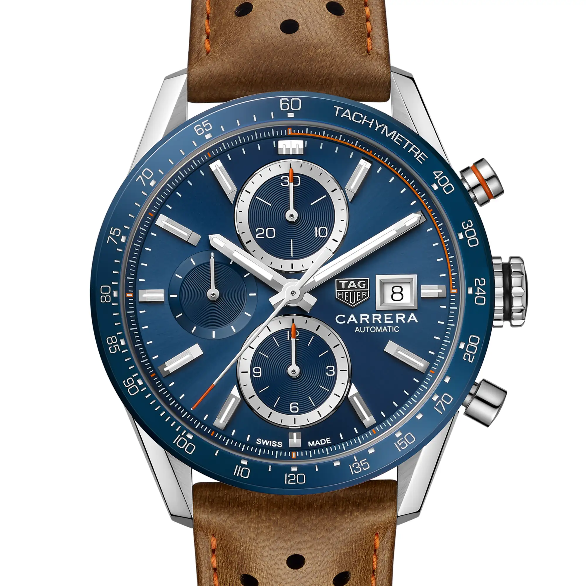 TAG Heuer Carrera Chronographe Calibre 16 Automatique Homme 41 mm - CBM2112.FC6455 8 TAG Heuer Carrera Chronographe Calibre 16 Automatique Homme 41 mm - CBM2112.FC6455