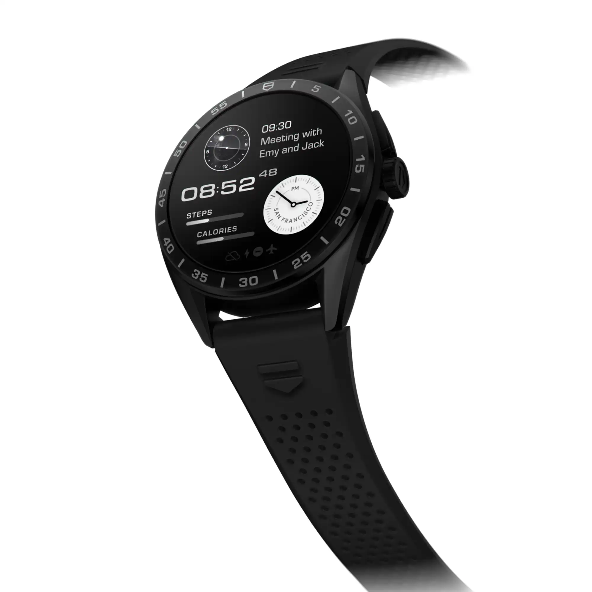 TAG Heuer Connected Calibre E4 - Titanium Case - 45 mm - Black Rubber Strap | TAG Heuer US