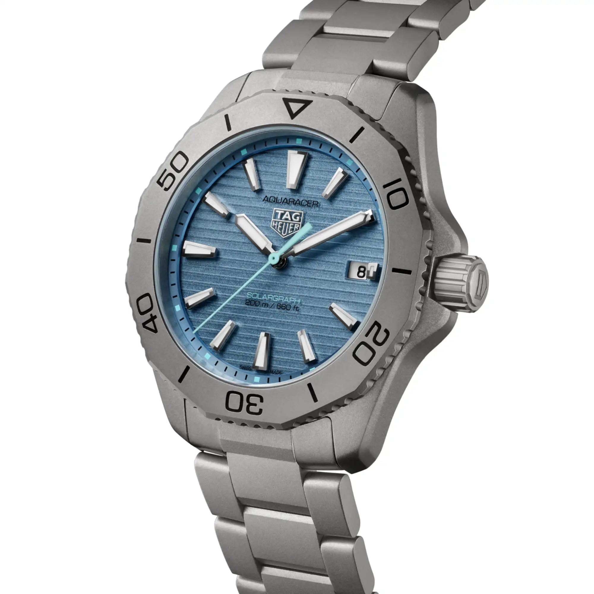 TAG Heuer Aquaracer Professional 200 Solargraph - Titanium - 40 mm | TAG Heuer US