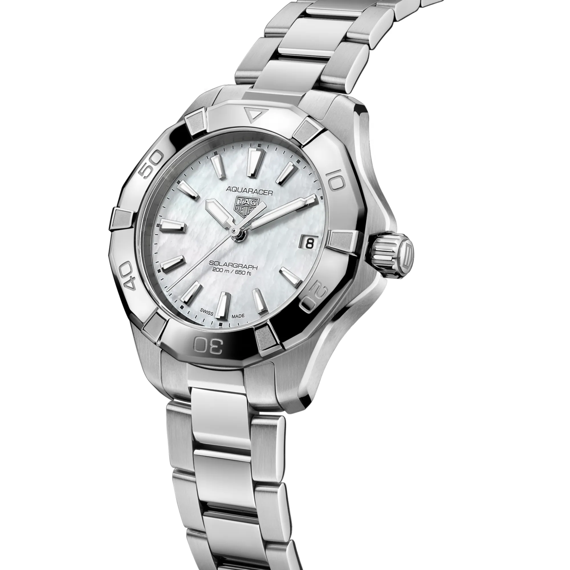 TAG Heuer Aquaracer PROFESSIONAL 200 SOLARGRAPH - Steel - 34 mm | TAG Heuer US