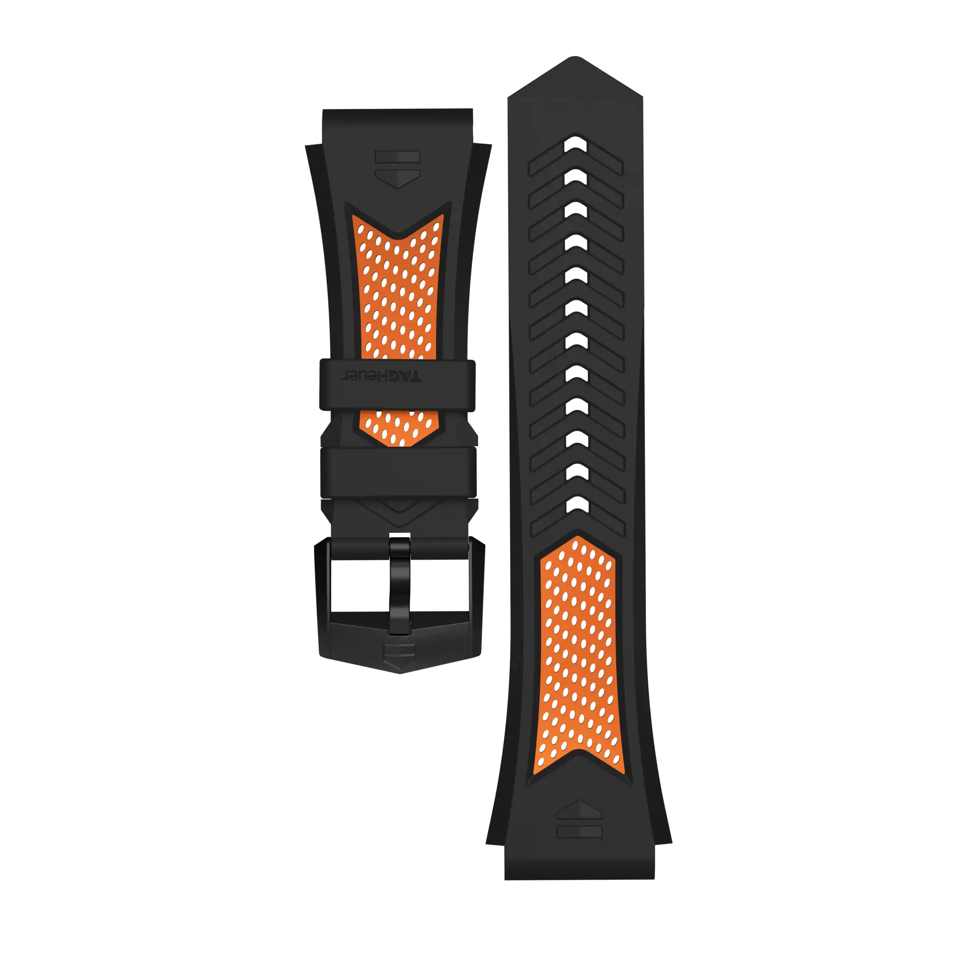 Correa deportiva naranja y negra Calibre E4 45 mm - BT0747