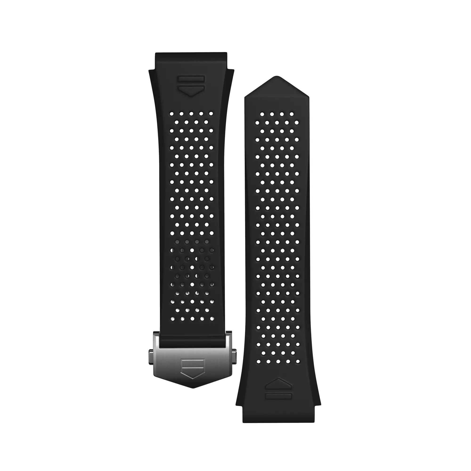 Black Rubber Strap Calibre E4 45 mm - - - | TAG Heuer US