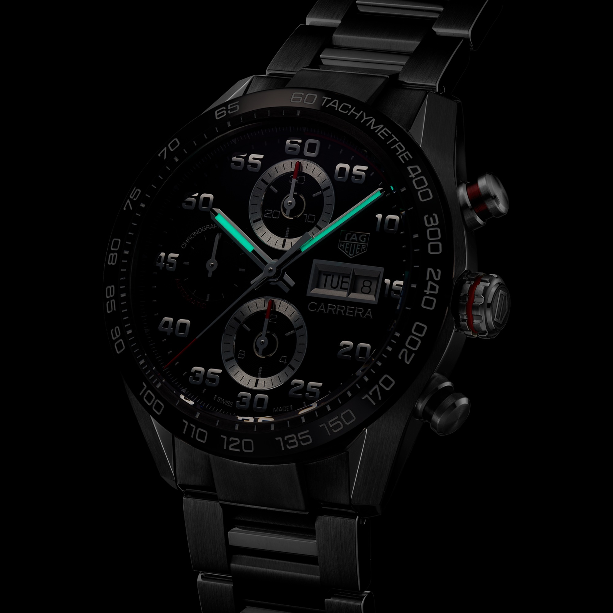 TAG Heuer Carrera Chronograph - Steel - 44 mm | TAG Heuer US 5 TAG Heuer Carrera Chronograph - Steel - 44 mm | TAG Heuer US