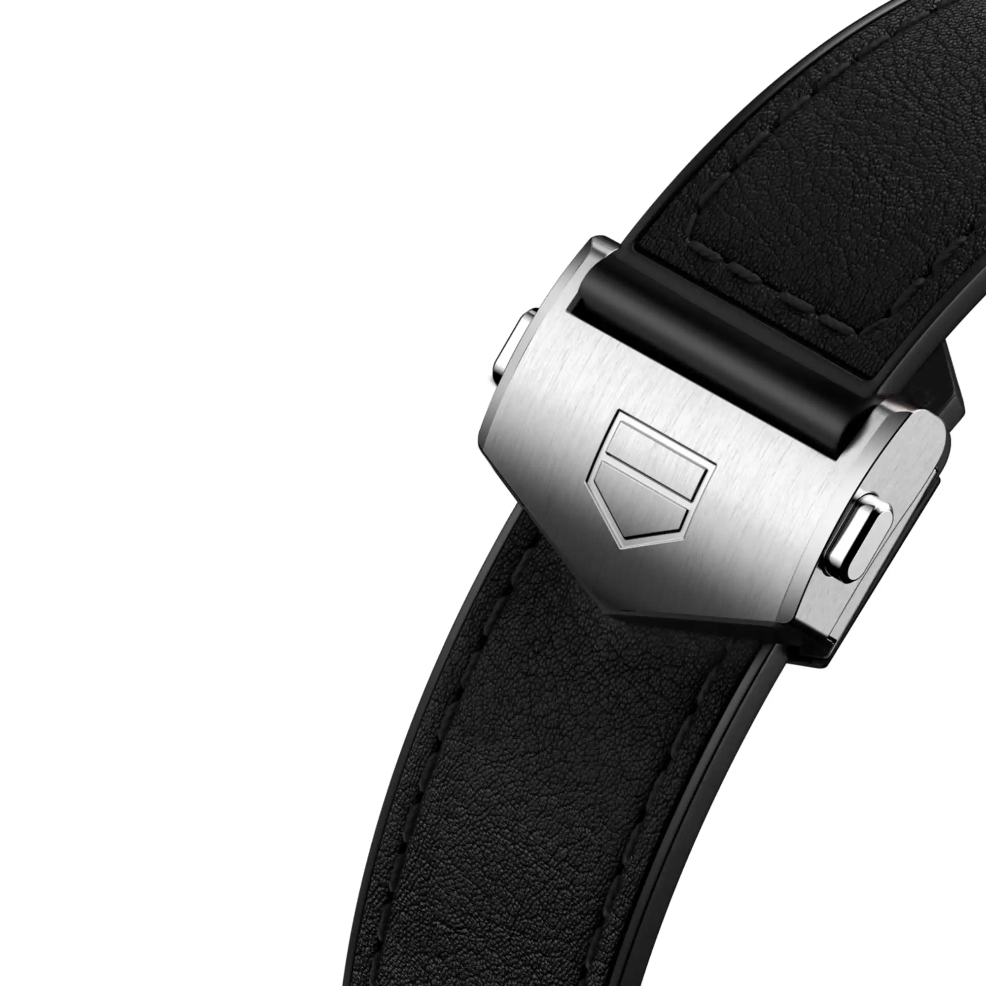 Bracelet en cuir bi-matière noir Calibre E4 45mm - BT6269 4 Bracelet en cuir bi-matière noir Calibre E4 45mm - BT6269
